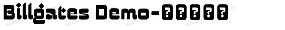 Billgates Demo字体转换